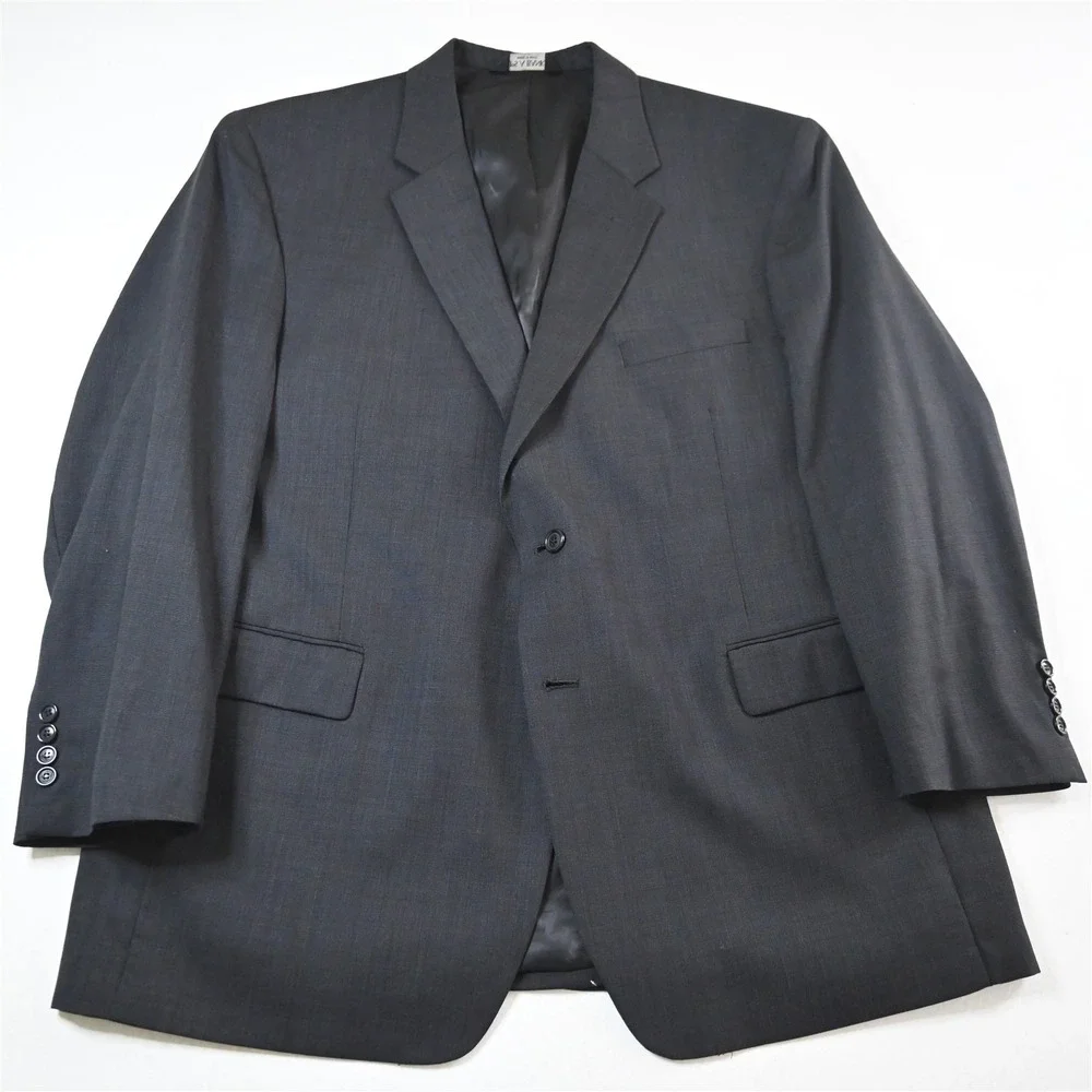 Jos. A. Bank‎ 48R Dark Gray 100% Wool Mens Blazer Suit Jacket Sport Coat